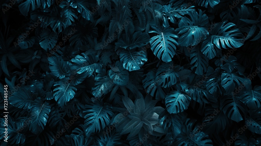 Isolated tropical leaves 