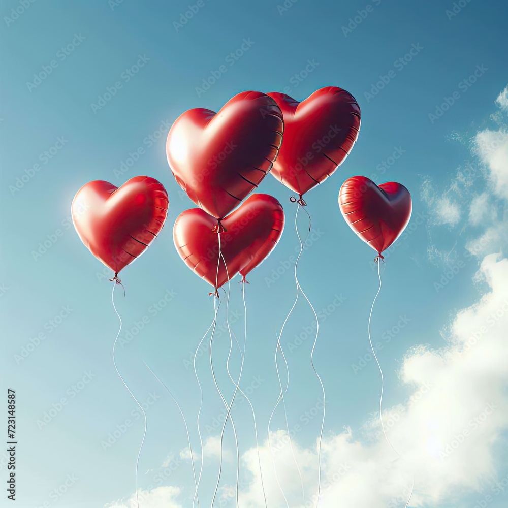 heart shaped balloons