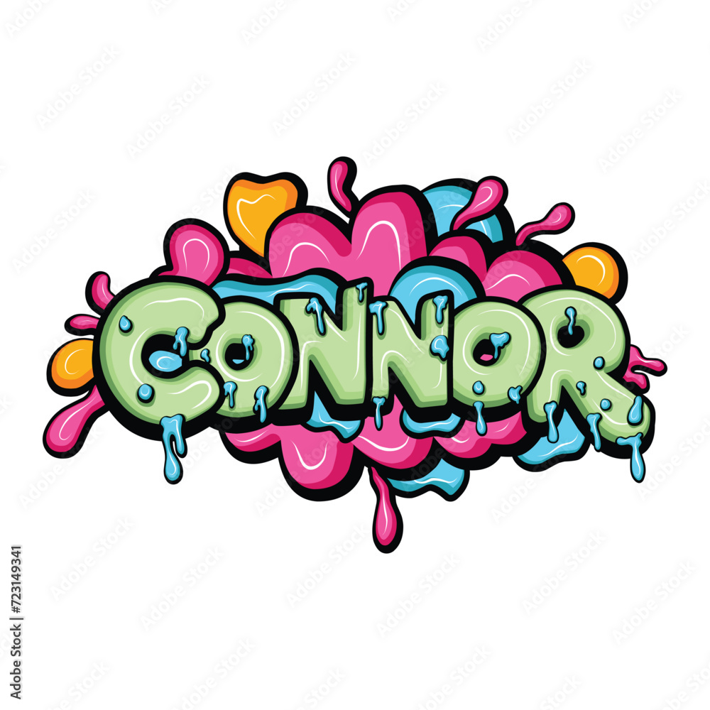 Obraz premium graffiti lettering typography art illustration