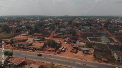 aerial view of the city