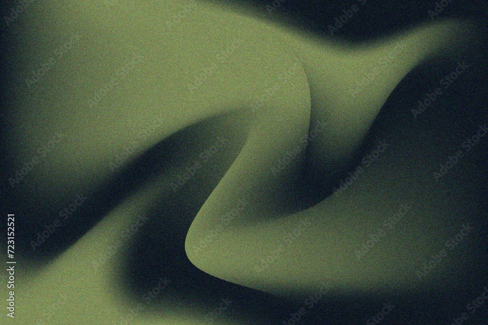 Light green and dark green gradient background color with grain effect ...