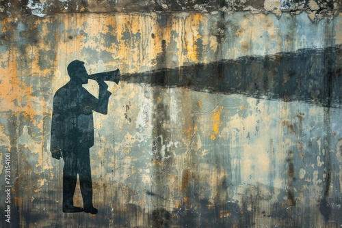 Symbolic representation of a whistle blower