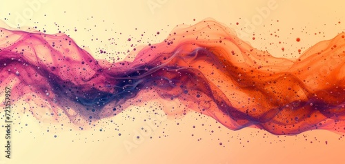 Vibrant Abstract Smoke Wave Art.