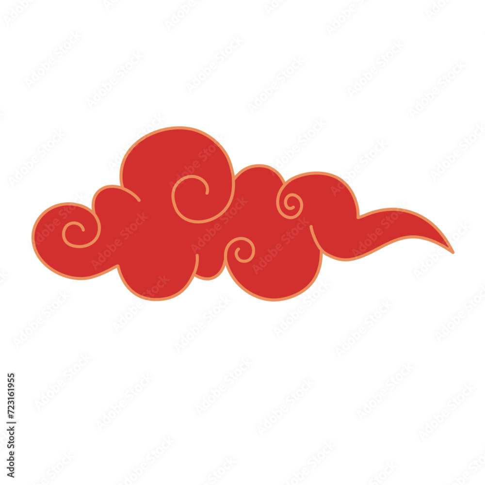 chinese style cloud set