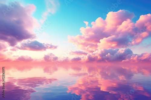 Pastel Sky Reflection in Water