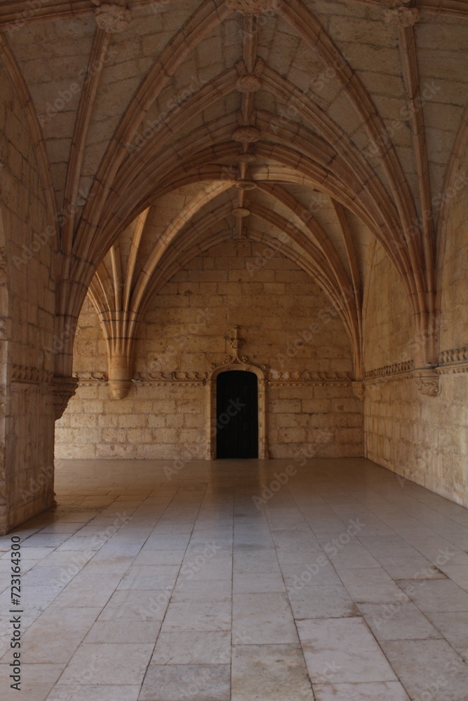 interior of the church empty room black door romanic art architecture 