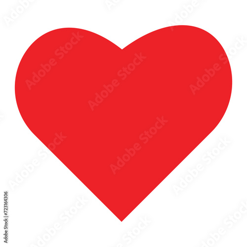 Red heart icon vector. Love symbols vector. Cute hand drawn heart vector great for Valentine's Day, Mother's Day, textiles. 