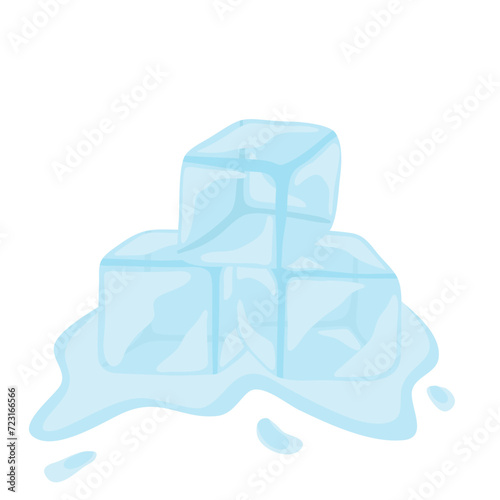 Ice cubes vektor Illustration 