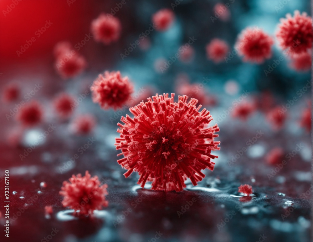 Coronavirus -nCov virus close up Coronavirus -nCov virus close up