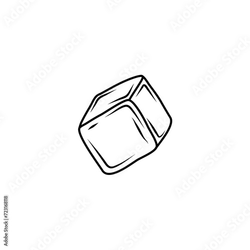 Doodle Outline ice cubes 