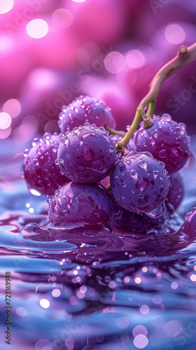 Grapes Splash background