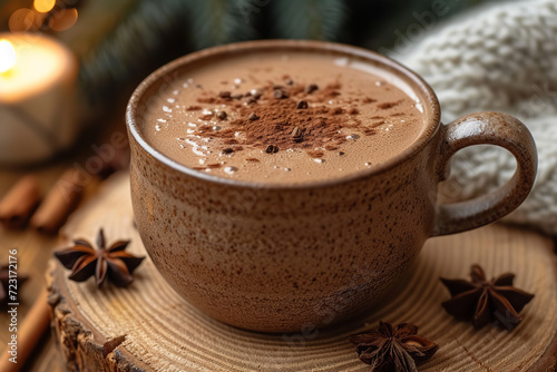 rich and flavourful hot chocolate cozing up at home