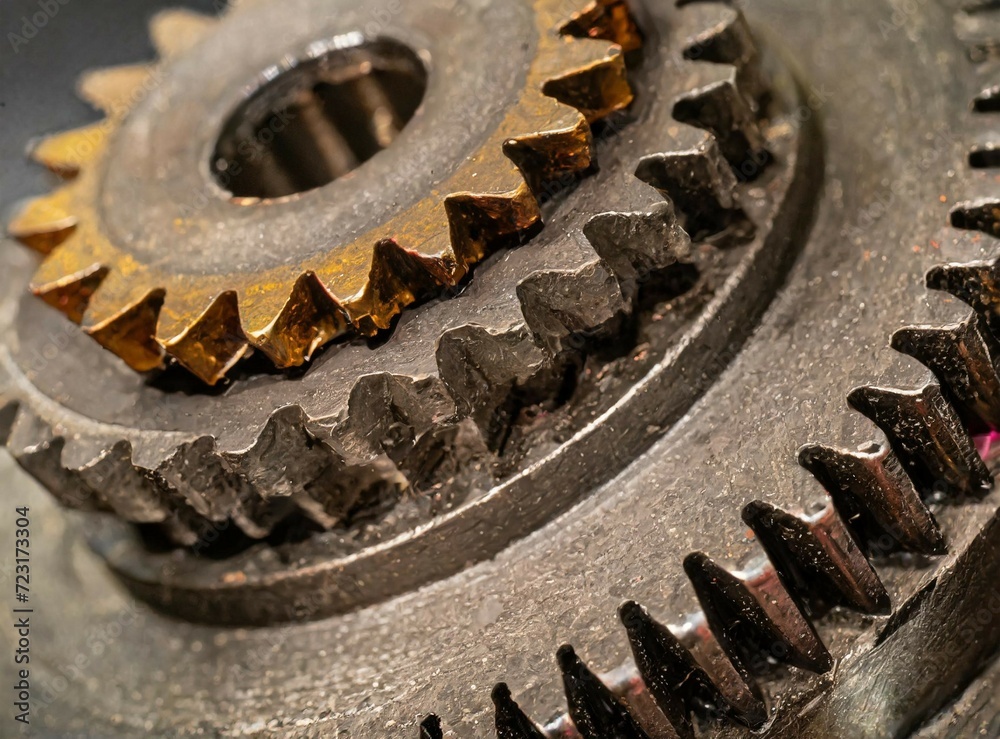 Gears macro photography background