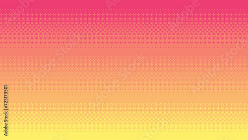 Pixel art pastel peach colored gradient background. Dithering vector illustration. photo