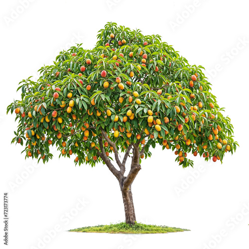 mango tree and mango fruit PNG transparent background