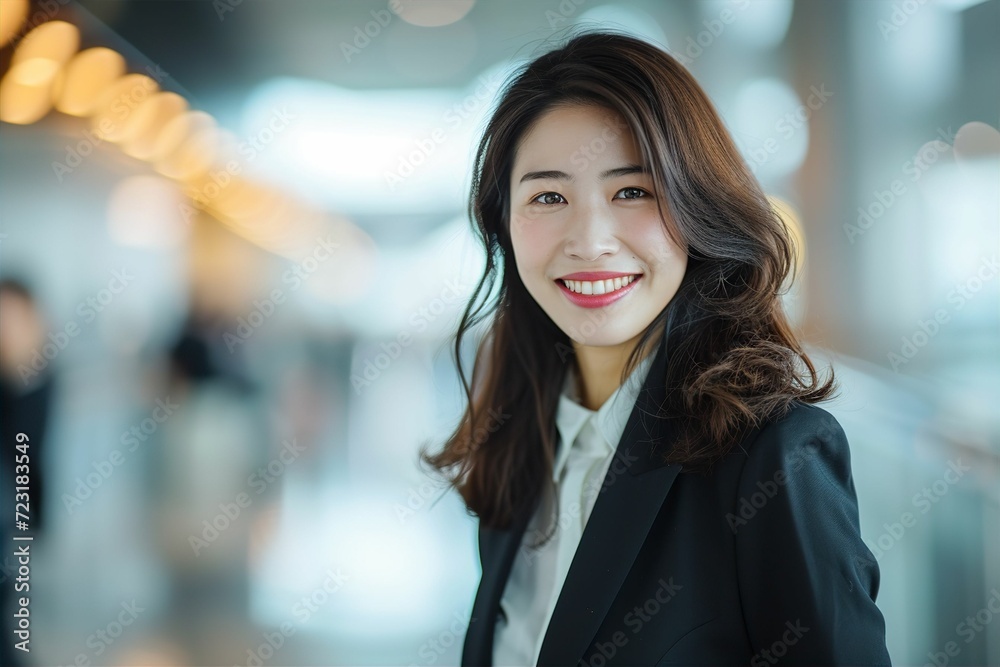 会社に通勤をする日本人女性の会社員(電車・駅・ホーム) 会社に通勤をする日本人女性の会社員(電車・駅・ホーム)