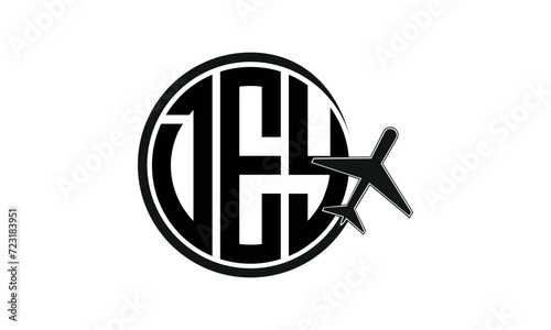 DEY three initial letter circle tour & travel agency logo design vector template. hajj Umrah agency, abstract, wordmark, business, monogram, minimalist, brand, company, flat, tourism agency, tourist