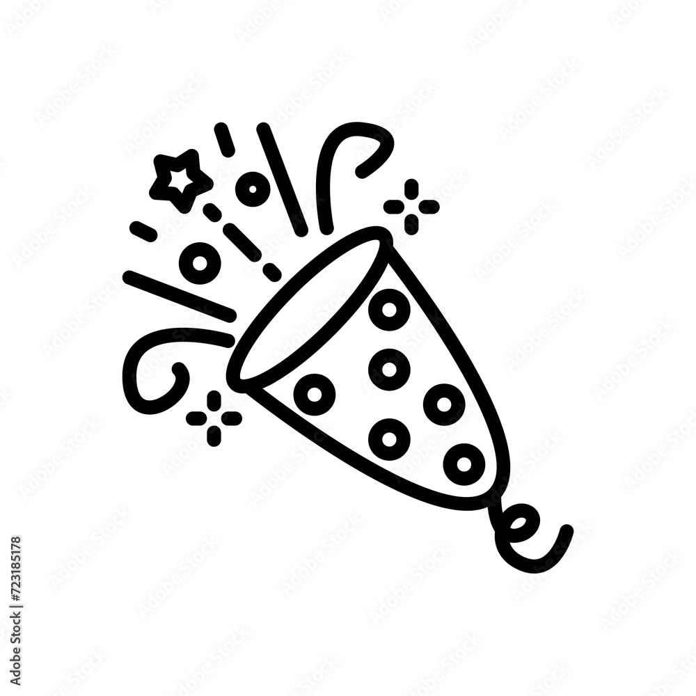 Birthday properti, confetti logo, vector, shape, symbol, arts, design, icon Birthday properti, confetti logo, vector, shape, symbol, arts, design, icon