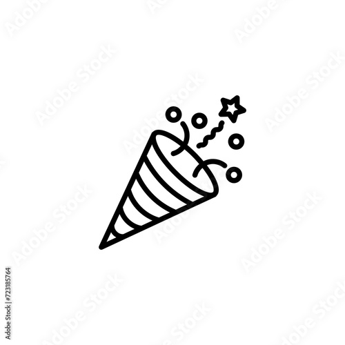Birthday properti, confetti logo, vector, shape, symbol, arts, design, icon