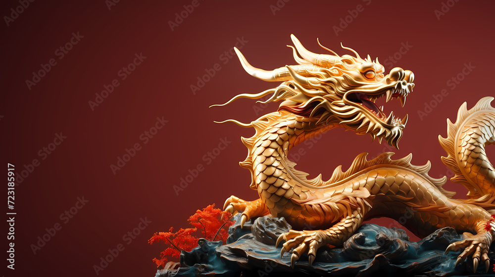 Obraz premium Happy Chinese New Year, Chinese New Year concept with copy space
