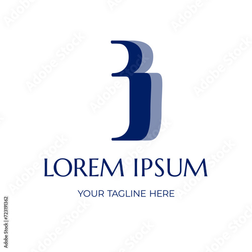 Man with shadow, people, team, staff. Logo template for team business, information agency, personnel selection tourism.