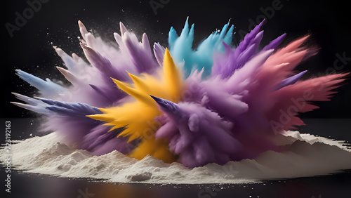 lila Pulver Explosion