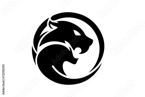 image of a wolf, Vector Panther Logo, Panther Head Logo Design, Panther Mascot in Vector, Mascot Panther Logo  Isolated on a editable vector file
