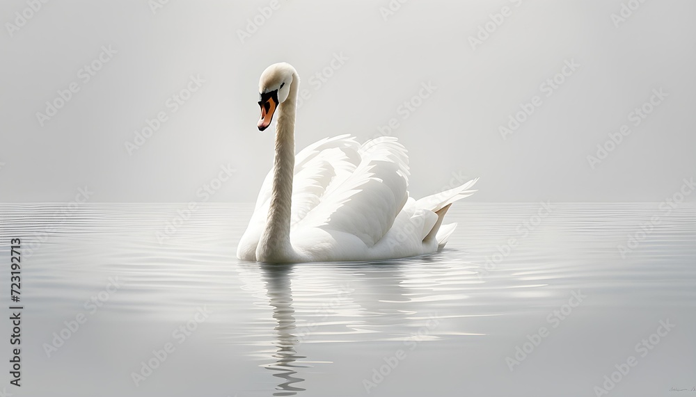 Naklejka premium Swan Isolate