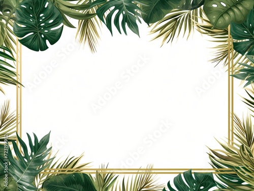 Full Frame of Green Leaves Pattern Background,