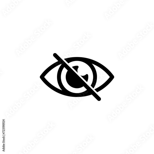 The eye icon indicates visible or blind