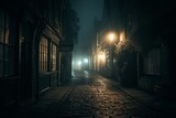Atmospheric ghost tour in a historic town with spooky tales