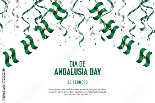 Andalusia Day background. photo