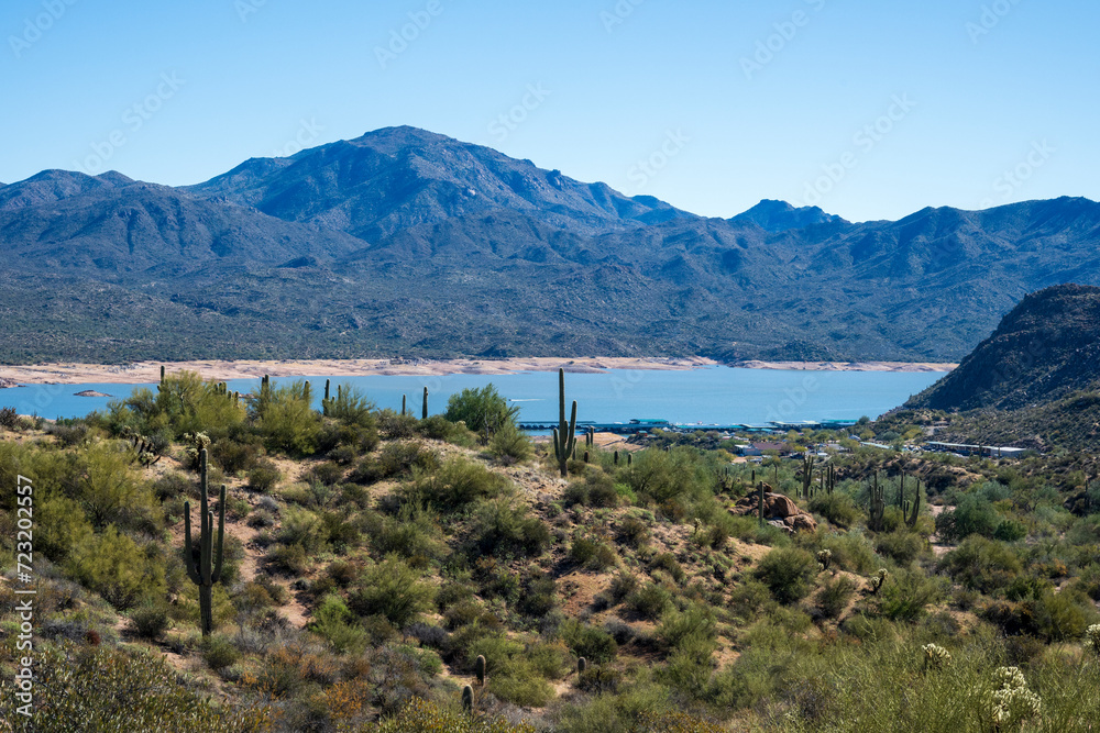 The Bartlett reservoir in the Tonto National forest