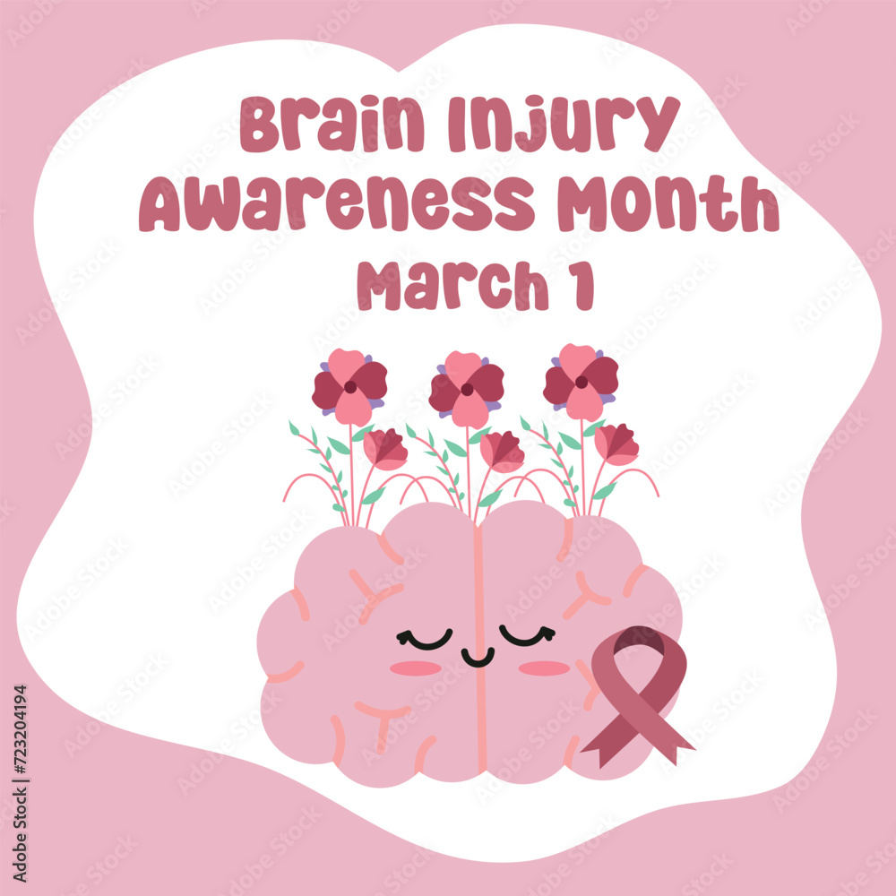 For the purpose of celebrating Brain Injury Awareness Month, this vector image is perfect. For the purpose of celebrating Brain Injury Awareness Month, this vector image is perfect.