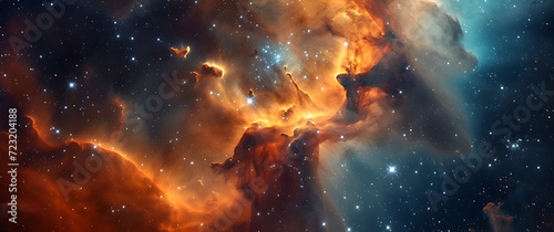 an image of the space nebula in