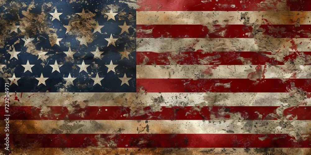Grunge american flag background illustration. Grunge american flag background illustration.