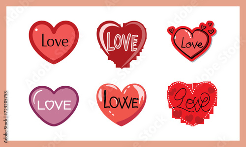 Love Icon royalty-free images Collection of Love Heart Symbol Icons Illustration rose round lover romantic couple Vector Hearts 