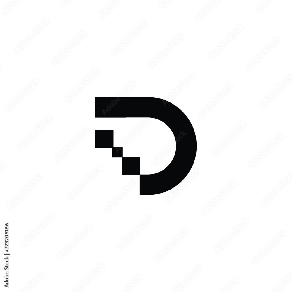 Letter D Logo Design Vector. Usable for Business Logo. Initials Vector Letter D Logo Design Vector. Usable for Business Logo. Initials Vector