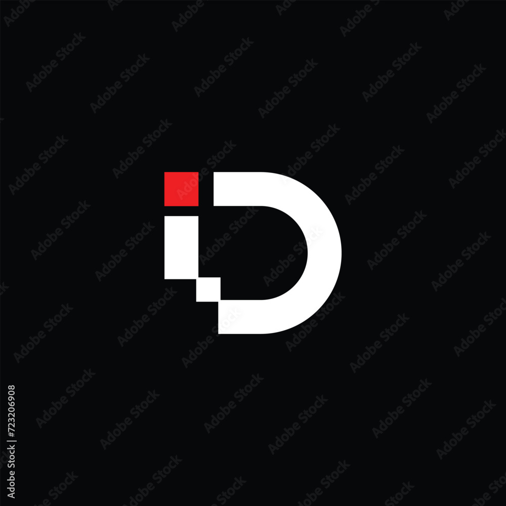 Monogram iD Letter Logo Design. Usable for Business Logo. Logo Element Monogram iD Letter Logo Design. Usable for Business Logo. Logo Element
