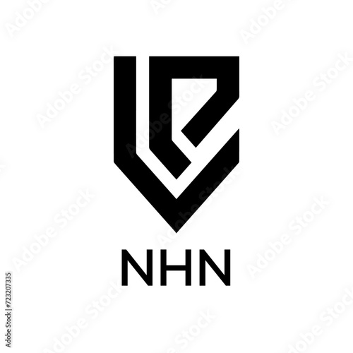 NHN Letter logo design template vector. NHN Business abstract connection vector logo. NHN icon circle logotype.
