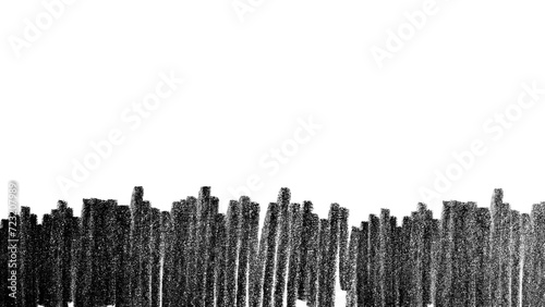 artistic pencil brushes. Hand drawn grunge strokes. Vector illustration