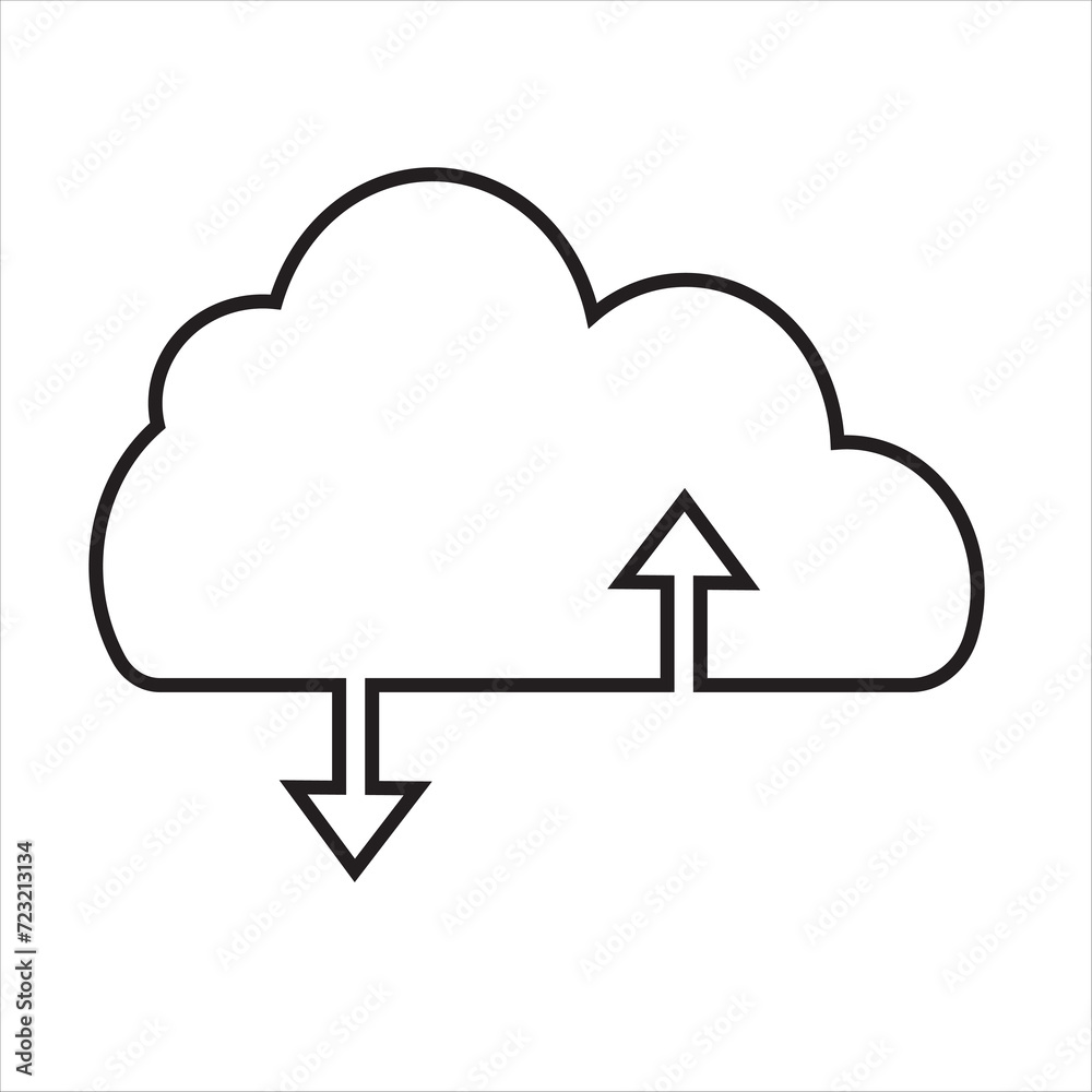 cloud logo icon. Cloud weather sign collection. Nature cloud bubble element. EPS 10 cloud logo icon. Cloud weather sign collection. Nature cloud bubble element. EPS 10