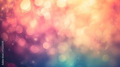 Vintage-inspired blurred colorful backdrop.