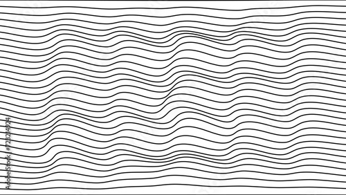 Abstract wave element for design. digital frequency track equalizer. stylish line art background. Vector illustration Waves with lines are created using the blend tool. Curved wavy lines and smooth