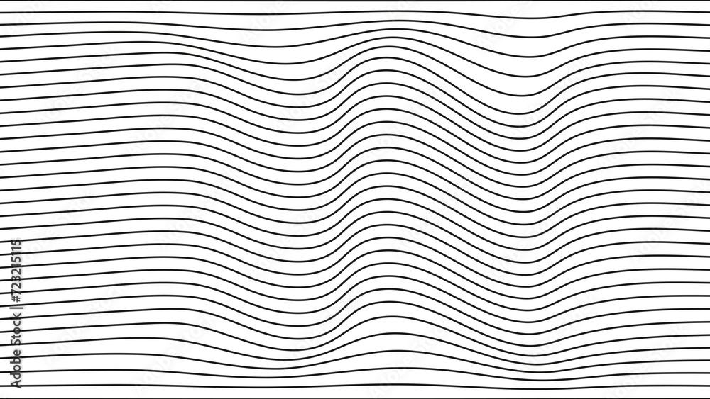 Abstract wave element for design. digital frequency track equalizer. stylish line art background. Vector illustration Waves with lines are created using the blend tool. Curved wavy lines and smooth Abstract wave element for design. digital frequency track equalizer. stylish line art background. Vector illustration Waves with lines are created using the blend tool. Curved wavy lines and smooth
