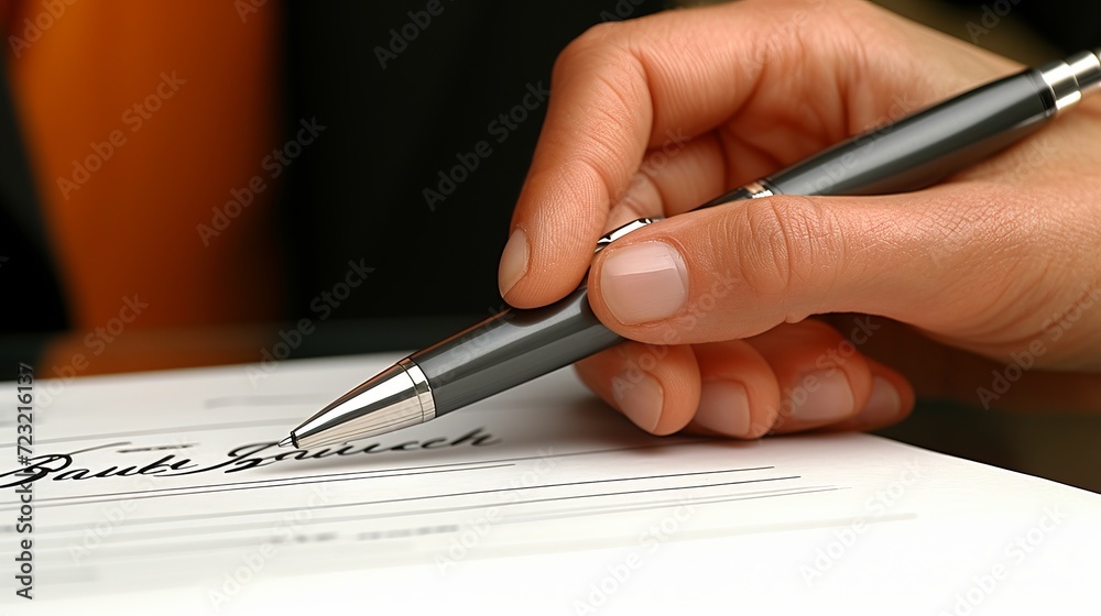Close up of business people negotiating a contract and shaking hands in agreement Close up of business people negotiating a contract and shaking hands in agreement