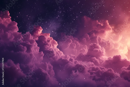 clouds and stars wallpaper in photo