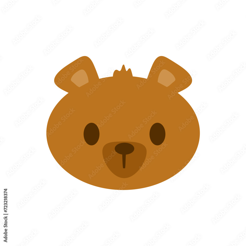 Adorable Bear, Cute Cartoon Bear Face Adorable Bear, Cute Cartoon Bear Face