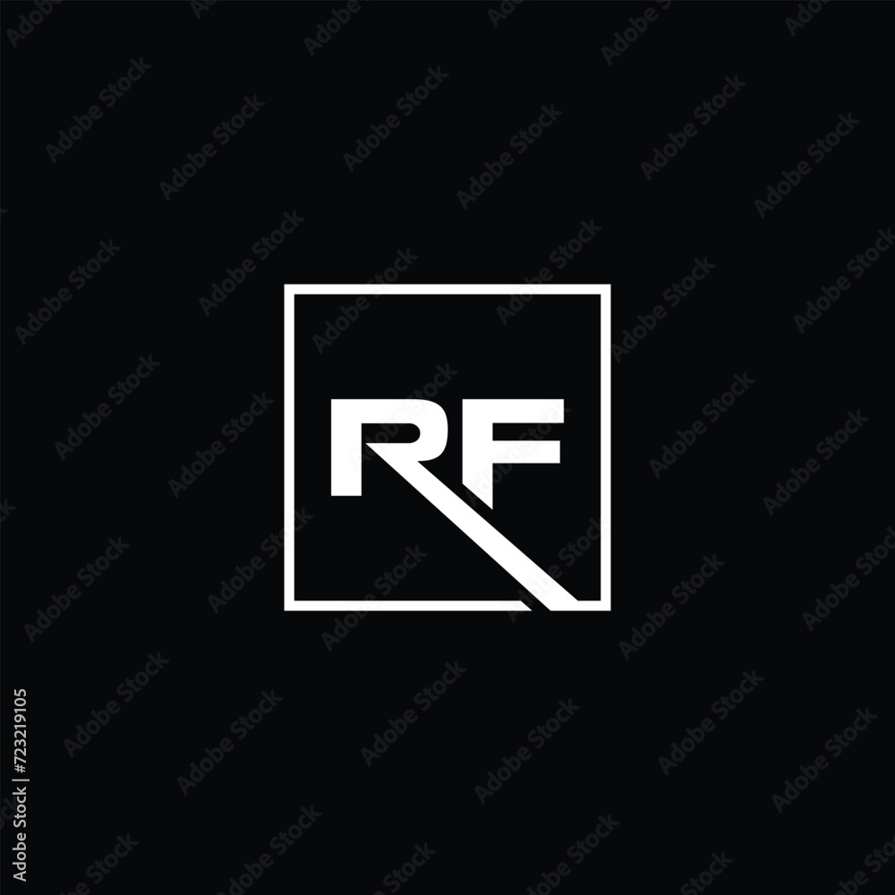 Monogram RF Letter Logo Design. Usable for Business Logo Monogram RF Letter Logo Design. Usable for Business Logo