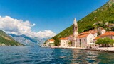 beautiful view of perast town in kotor bay montenegro famous travel destination summer landscape